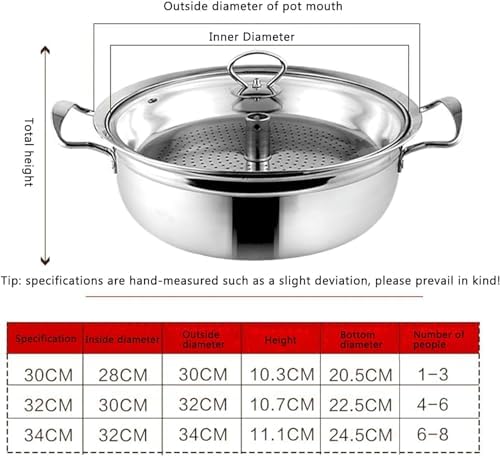 Stainless Steel Steamer with 2 Trays and Glass Lid