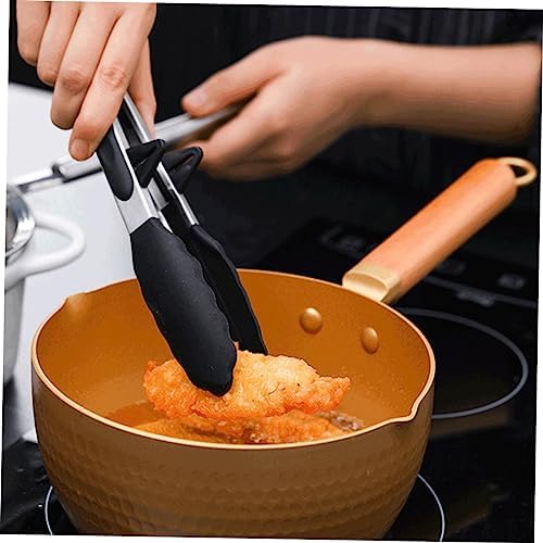 Japanese Style Non Stick Milk Pan With Gold Hammered Handle