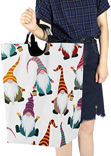 Christmas Funny Gnomes Laundry Basket - Foldable Storage for Kids Bathroom laundrovia