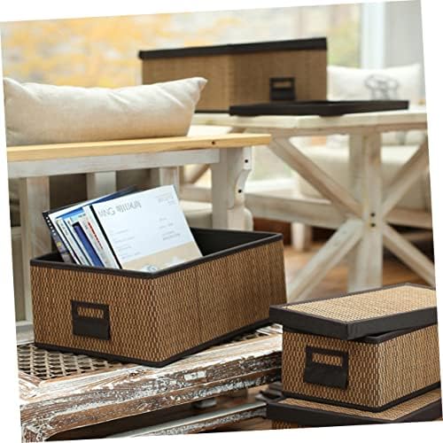 BESTonZON Non-Woven Fabric Foldable Washer with Lid Organizer
