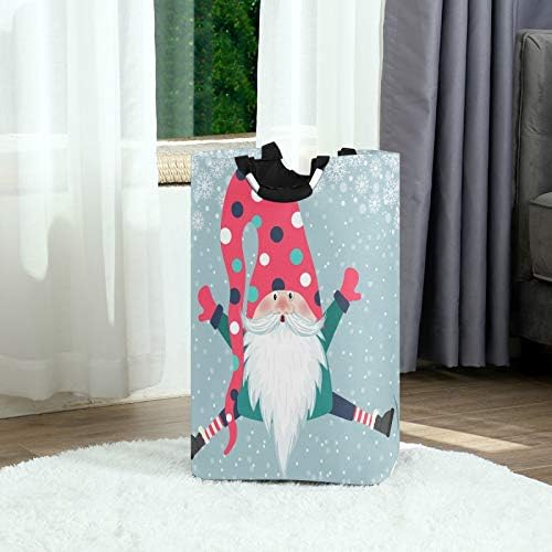 Christmas Gnome Foldable Laundry Basket - Eco-Friendly Storage Solution