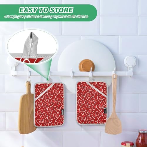 Kcldeci Hearts and XOXO Heat-Resistant 2-Pack