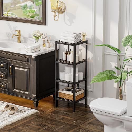 SMIBUY Bamboo Storage Shelf