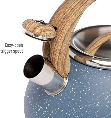 Goodful 25QT Stainless Steel Whistling Kettle with Trigger Spout