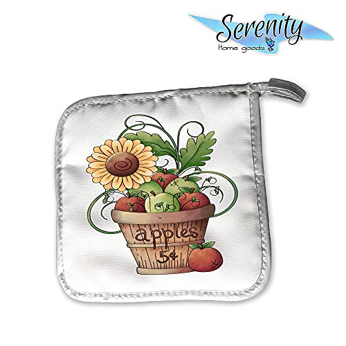 Handmade pumpkin spice Halloween kitchen potholder set