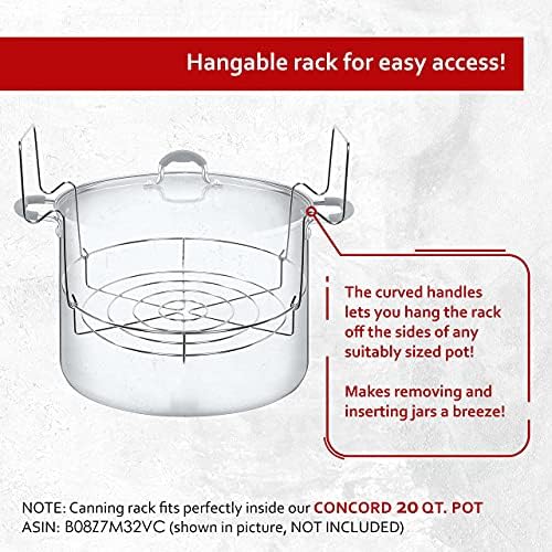 Sturdy 2-Pack Stainless Steel Canning Rack for 12 Pots Jars
