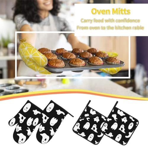 Dont Drop the Ball Halloween mitt set for Cooking
