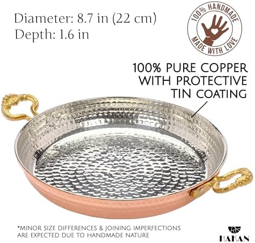 Hakan Copper Round Chef Pan