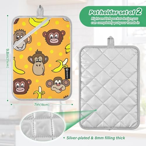 Cute Potholders for Cooking with Monkeys