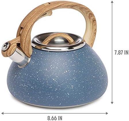 Goodful 25QT Stainless Steel Whistling Kettle with Trigger Spout