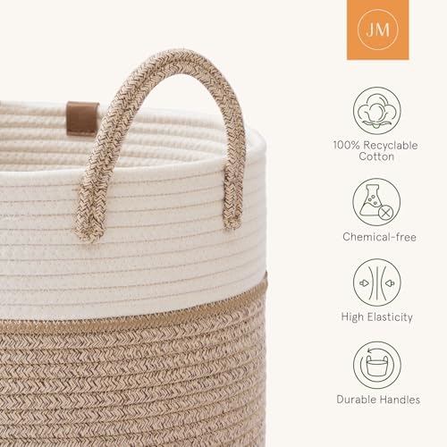 LA JOLIE MUSE 72L Durable Cotton Laundry Basket