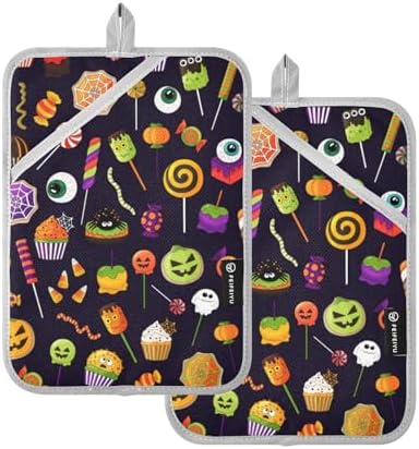 Trick or Treat Halloween Potholders for the Kitchen Oven