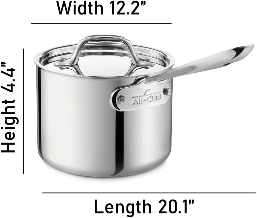 Versatile 2-Quart Stainless Steel Saucepan