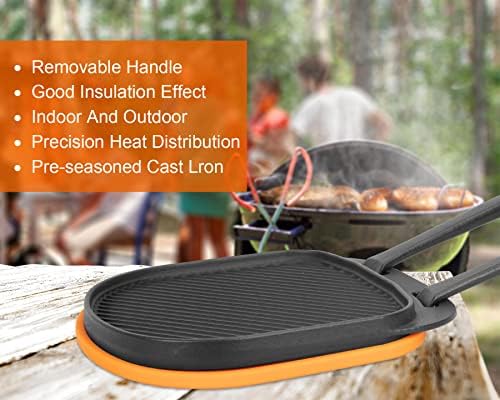 Cast Iron Grizzler Pan forBBQ Grill