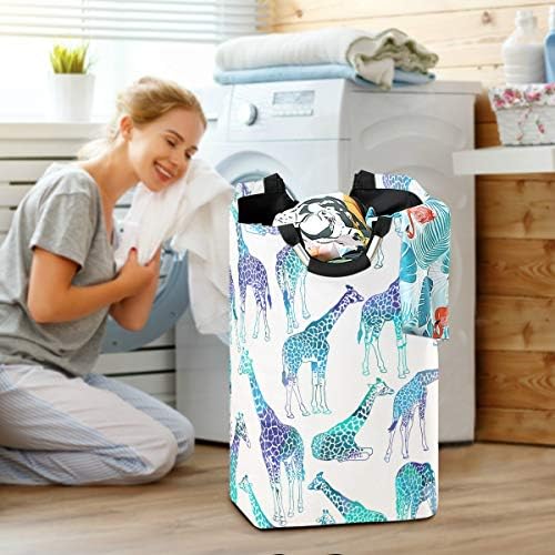 Giraffe Design Collapsible Laundry Basket for Home