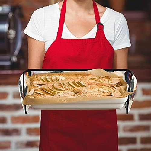 Rooster Oven Mitts - Durable Design