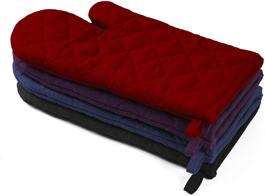 Proven Heat Resistance Secure Grip Oven Mitts for Kitchen Use