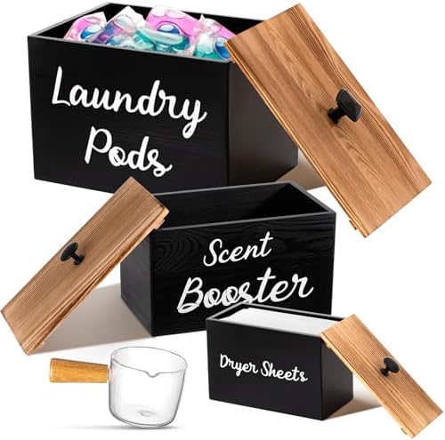 Dandat 3 Pcs Dryer Sheet Holder Set with Scoop