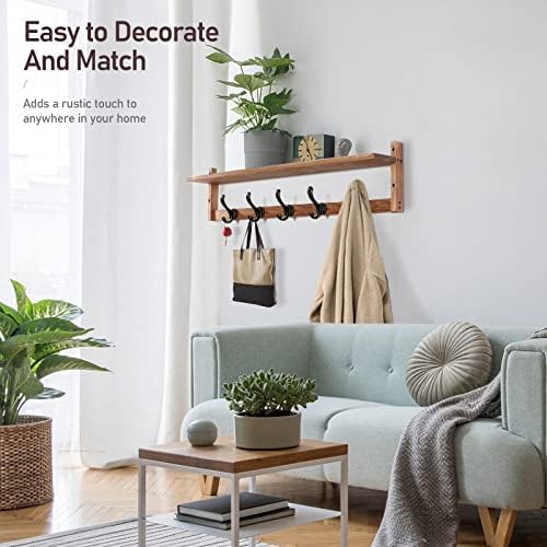 Versatile 29 Wall Coat Rack with Shelf for Home Use