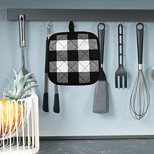 Joyhalo 4-Piece Christmas Pot Holders Set Heat-Resistant Kitchen Pots and Pans