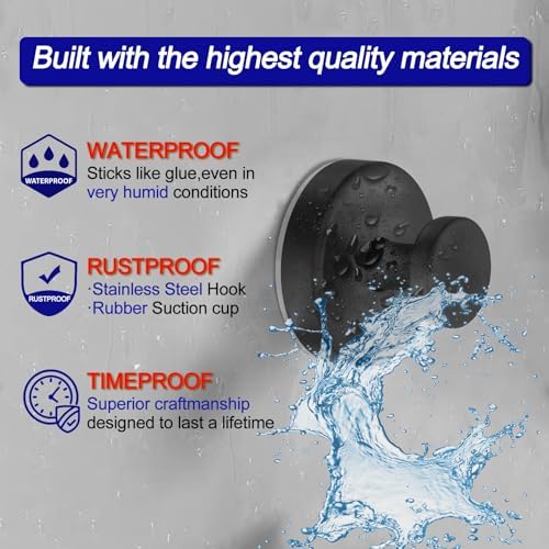 suction cup hooks for bathroom window glass Bowntik 2-packs