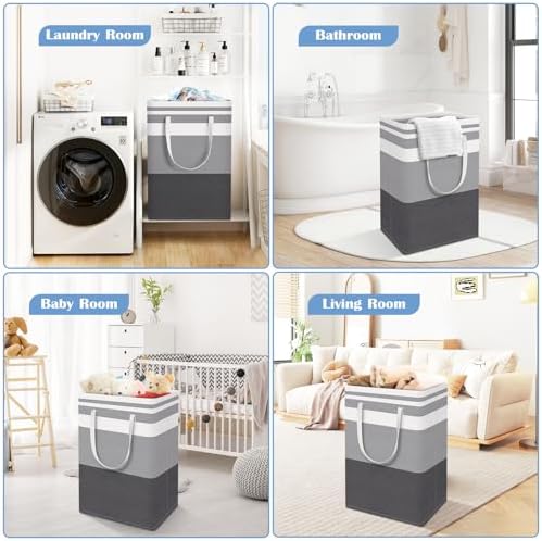 BlissTotes 3-Pack collapsible laundry basket waterproof easy to carry