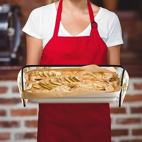 ZZXXBProfessional Heat-Resistant Kitchen Mitts for Baking and Cooking