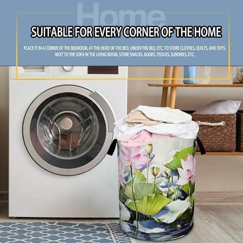 Elegant Foldable Laundry Basket for Home Office and Travel
