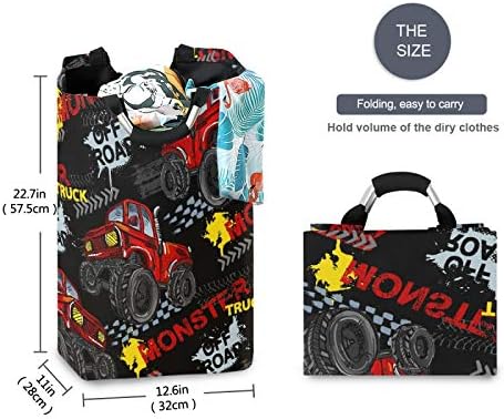 Monsters Are WelcoMe Here - Monster Truck Laundry Basket
