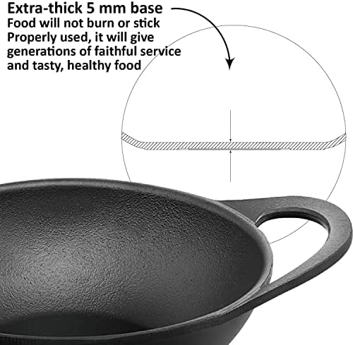 HAWKINS Futura 2L Cast Iron Kadhi Nonstick for Perfect Cooks