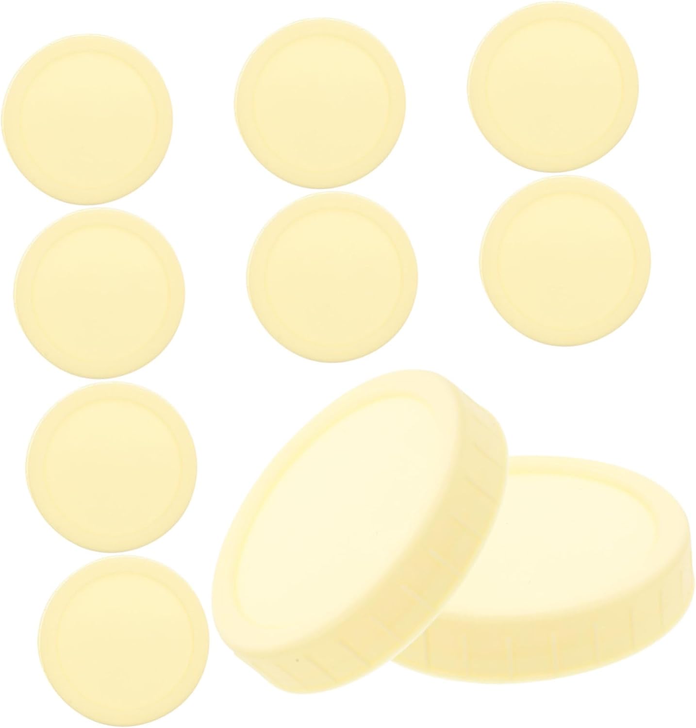 10 Reusable Mason Jar Lids Wide Mouth Threaded Seal Fresh Preserving