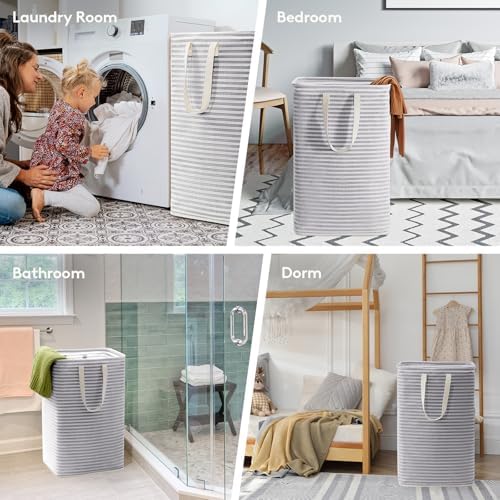 Perfect for Freestanding Laundry Hamper Grey