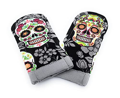 Sugar Skull Pot Holder Set - Da de Muertos Theme