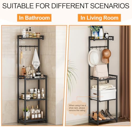 4-Tier Storage Rack Simple Practical Bathroom Organizer