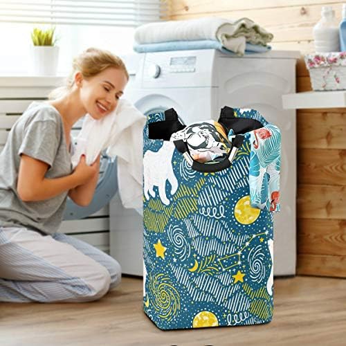 MOYYO Heavy Duty Polar Bear Foldable Laundry Basket
