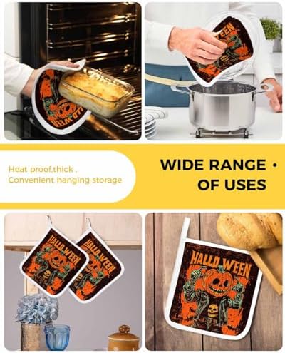 Boanket Halloween Pumpkins heat-insulating pot holders 5 pack