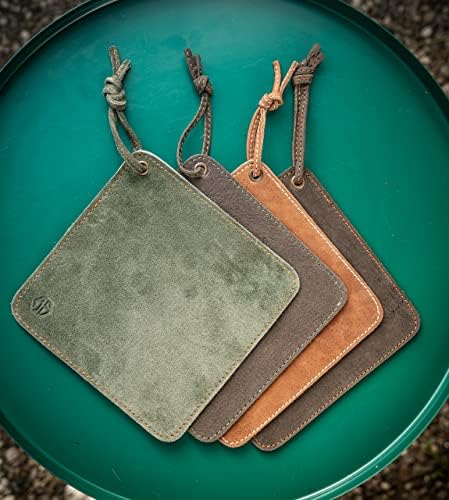 Buffalo Leather Potholders Heat-Resistant Double Layered