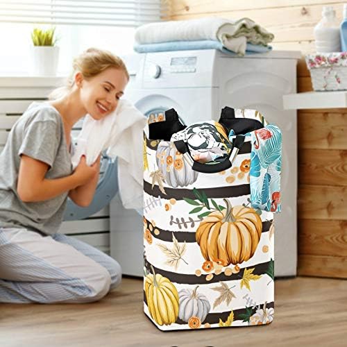 Susiyu Fall Autumn Orange Pumpkins Laundry Basket