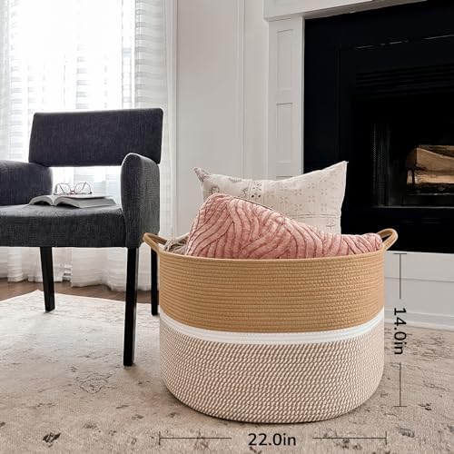 ChicVita XXL Cotton Rope Woven Basket