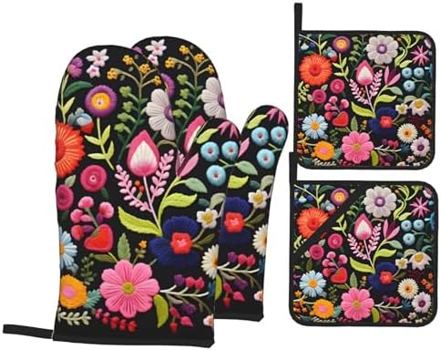 Rustic Oven Mitt Set