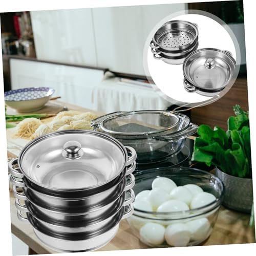 Versatile Stock Pot with Steamer Basket for Cooking Pasta More