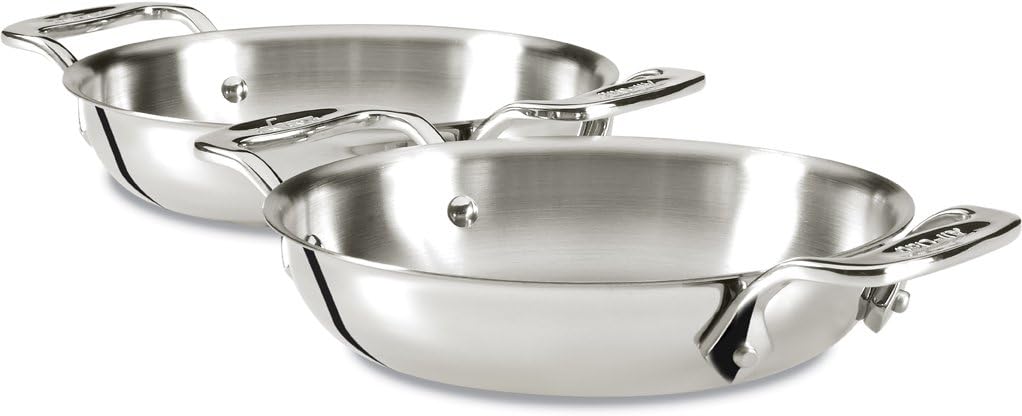 All-Clad 6 Inch Stainless Steel Gratins Pot and Pan Set