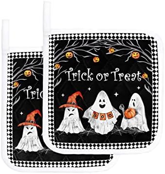 Halloween Trick or Treat Pot Holder Set
