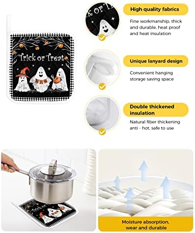 Halloween Trick or Treat Pot Holder Set