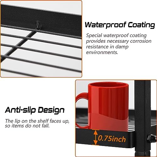 GIOTorent 6-Wire Standing Storage Shelf