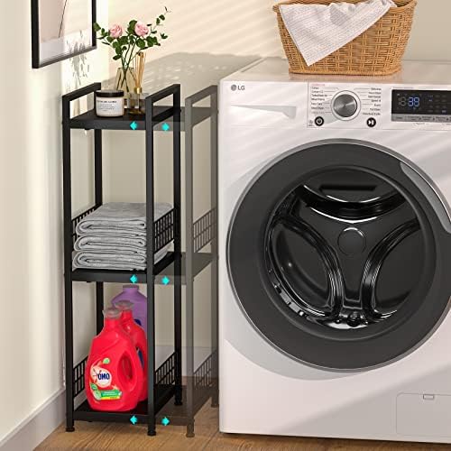 3-Tier Expandable Metal Shelves for Bathroom Kitchen and Laundry Organization