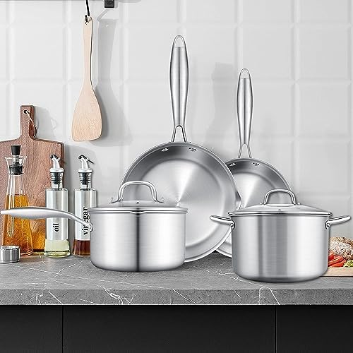 15 Quart Stainless Steel Saucepan with Steamer Basket