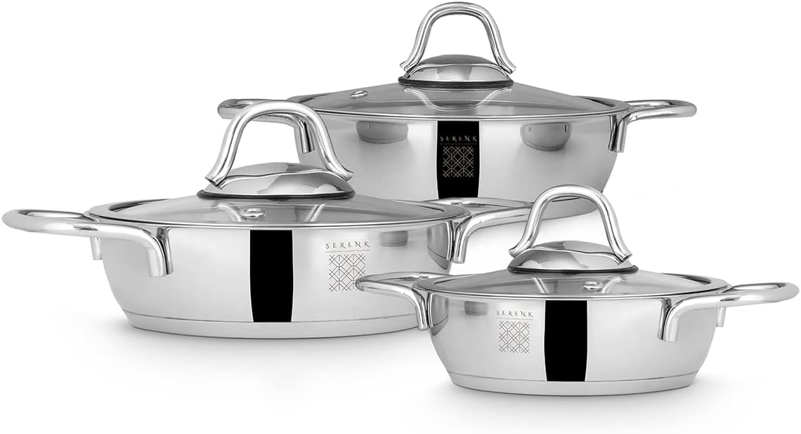 Serenk Stainless Steel Pots and Pans Set
