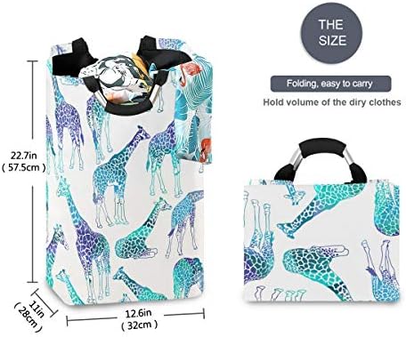 Giraffe Design Collapsible Laundry Basket for Home