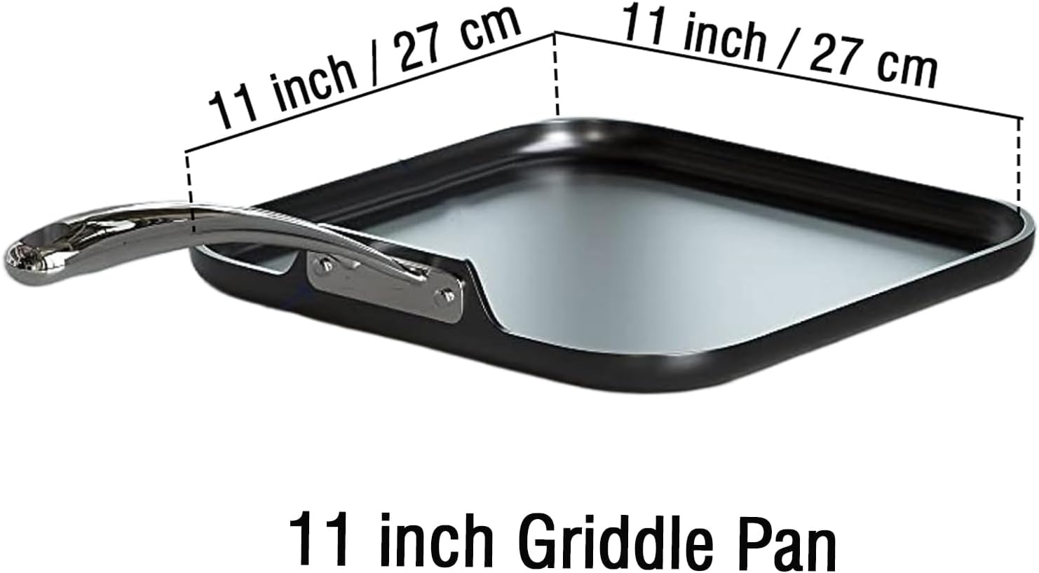 Cooks Standard Nonstick Griddle Pan Black